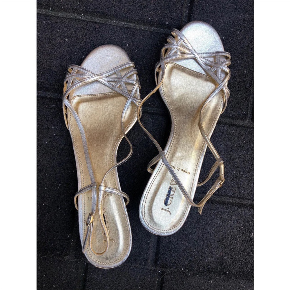 Jcrew Jillian strappy kitten heels